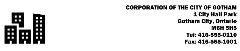 Corporation of the City of Gotham Logo